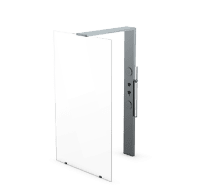 Mirror with adjustable height and modern design, ideal for bathroom renovations.