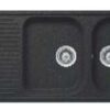 Schock Lithos 2B 1D Black Kitchen Sink and Drainer SKLITD200013