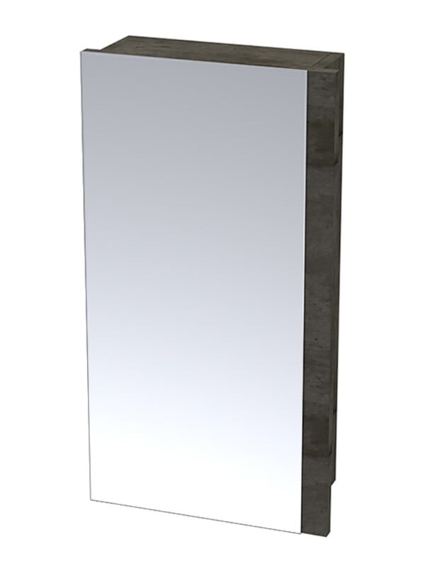 Polished bathroom cabinet with mirror door, modern storage solution for bathrooms in South Africa.