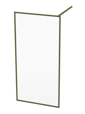 Aluminium shower screen with sleek design, perfect for modern bathrooms in South Africa, offering durability and water resistance.