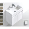 Modern bathroom vanity unit with integrated sink, ideal for contemporary South African bathrooms.