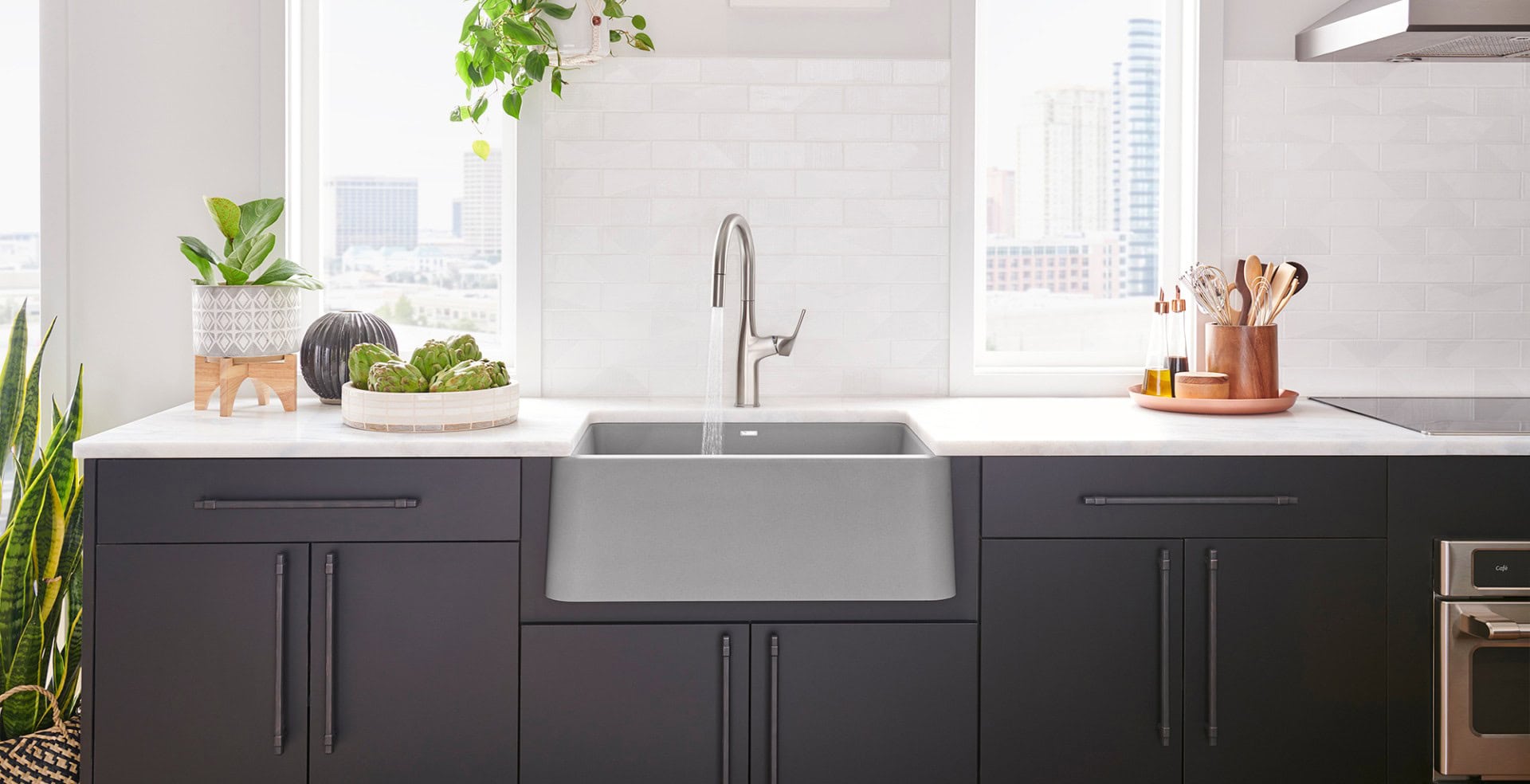 industrial style kitchen cabinets in blanco kitchen image 1920w 984h Home