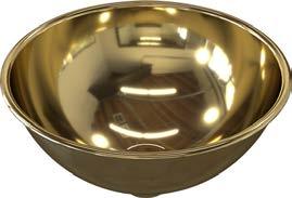 Brass Basin Rolled Lip (Small)
