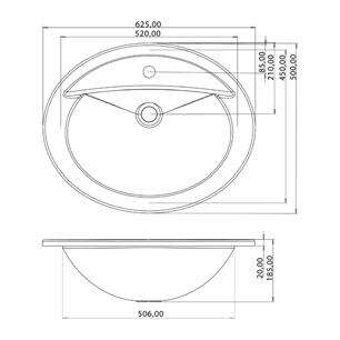 Classic Oval Basin