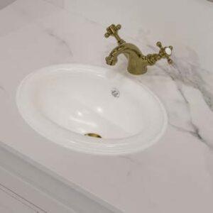 Oval Drop In Ceramic Basin