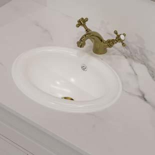 Oval Drop In Ceramic Basin