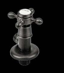 Toilet Brush and Holder - Antique Brass