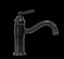 Tall Pillar Mixer - Antique Brass