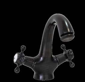 Dual Tap Faucet - Black (With Cobra Fittings)