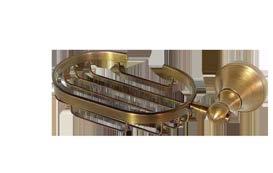 Corner Basket - Antique Brass