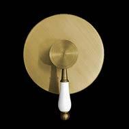 Shower Rose - Antique Brass