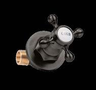 Under Tile Stop Tap - Black (With Cobra Fittings)
