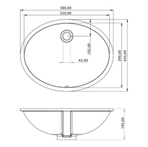 Oval Underslung Medium