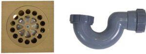 90mm Basket Waste - Antique Brass