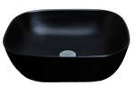 Gio Lilly Elliptical Counter Top Basin Black