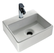 Gio Xavi 1TH, Rectangular, Small, Wall hung/Counter Top Basin