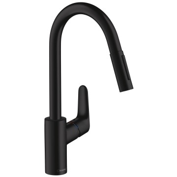 E2 Decor Pull Out Sink Mixer (Black)