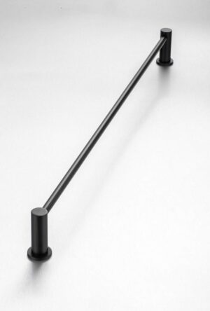 Demola Single Towel Rail (760mm)(Black)