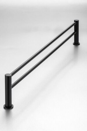 Demola Double Towel Rail (760mm)(Black)
