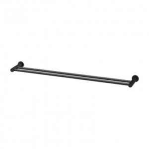 SUPREME DOUBLE TOWEL RAIL 800MM SS304 - BLACK