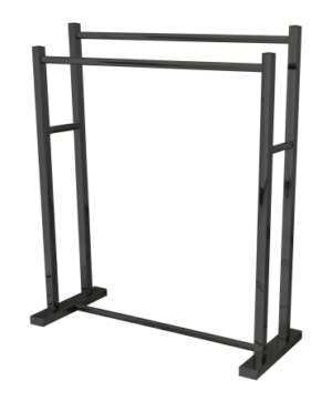AKIRA FREESTANDING TOWEL RACK - BLACK