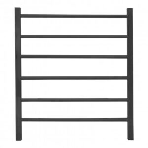 AKIRA LADDER TOWEL RAIL (6 BAR) BLACK