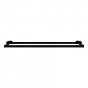 NERO DOUBLE TOWEL RAIL 800MM - BLACK (106BDTR800)