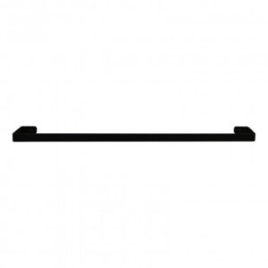 NERO SINGLE TOWEL RAIL 600MM - BLACK (106BSTR600)