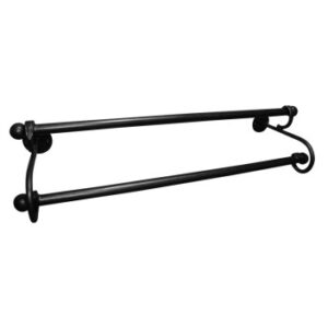 POS DBL TOWEL RAIL 600MM - BLACK