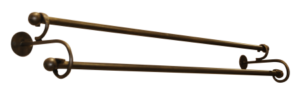 POS DBL TOWEL RAIL 1000MM GOLD