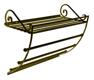 POS TOWEL RACK W/M GOLD