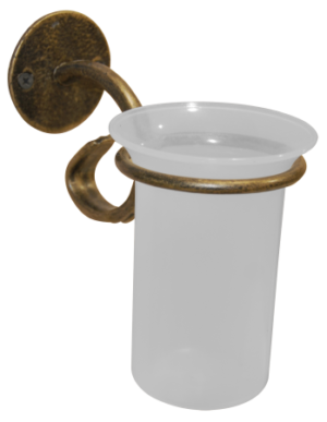POS W/M TOOTHBRUSH HOLDER GOLD