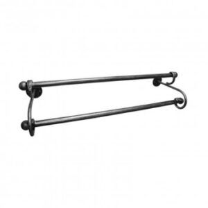 POS DBL TOWEL RAIL 600MM PEWTER