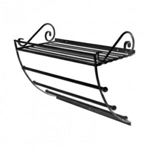 POS TOWEL RACK W/M PEWTER