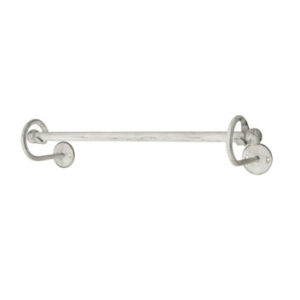 POS SNG TOWEL RAIL 500MM WHT/PEWTER