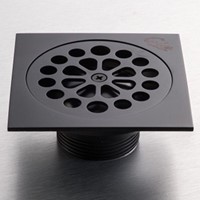 Gio Square Shower Trap - Matt Black
