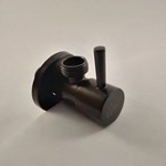 Quarterturn Angle Valve Round - Matt Black