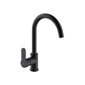 Aquarius Sink Mixer Side Lever Blk