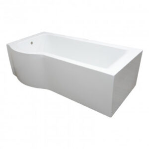 OSAKA ONE PIECE SHOWER BATH (WHITE) - RIGHT HAND