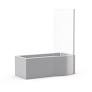 OSAKA L/H ONE PIECE BATH + CURVED SCREEN