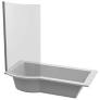 TOKYO R/H BATH + CURVED BATH SCREEN EXCLUDING PANELS