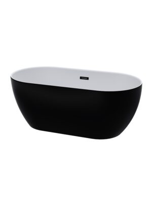 ZALA ONE PIECE FREE STANDING BATH - matt black