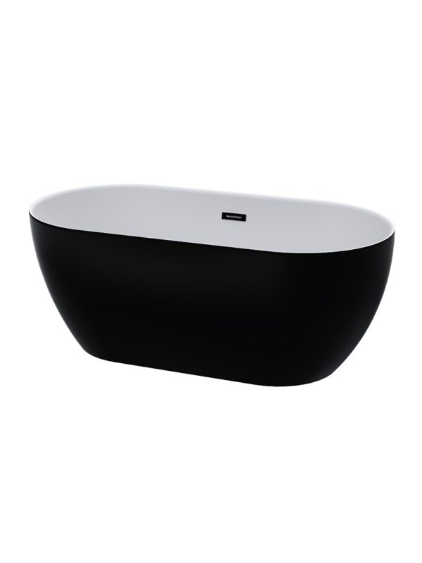 ZALA ONE PIECE FREE STANDING BATH - matt black