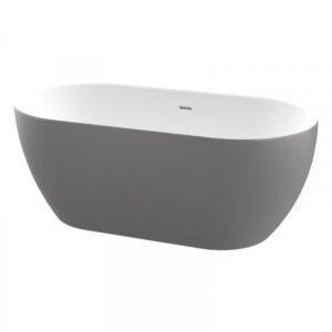 ZALA ONE PIECE FREE STANDING BATH - MATT GREY 1440*750*570MM