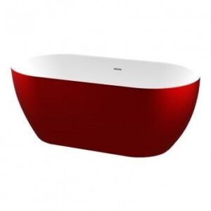 ZALA ONE PIECE FREE STANDING BATH 1435MM - RED 1440*750*570MM