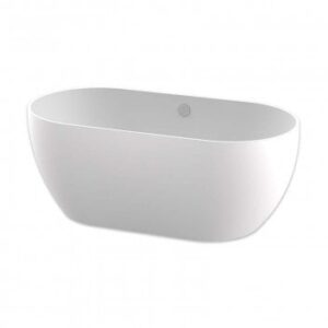 ZIRC ONE PIECE FREE STANDING BATH 1435MM - WHITE (INCLUDING BATH FILLER)