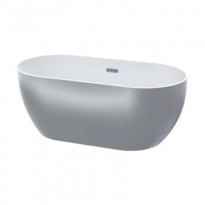 ZALA ONE PIECE FREE STANDING BATH - SILVER 1440*750*570MM