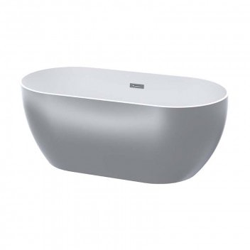 ZALA ONE PIECE FREE STANDING BATH - SILVER 1440*750*570MM