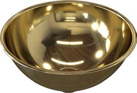 Brass Basin Rolled Lip (Small)