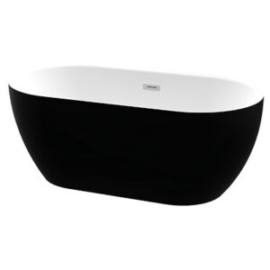 Aquarius Freestanding Bath - Black 1440*750*585mm